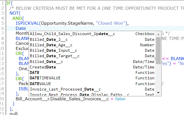 Salesforce.com Enhanced Formula Editor截图1