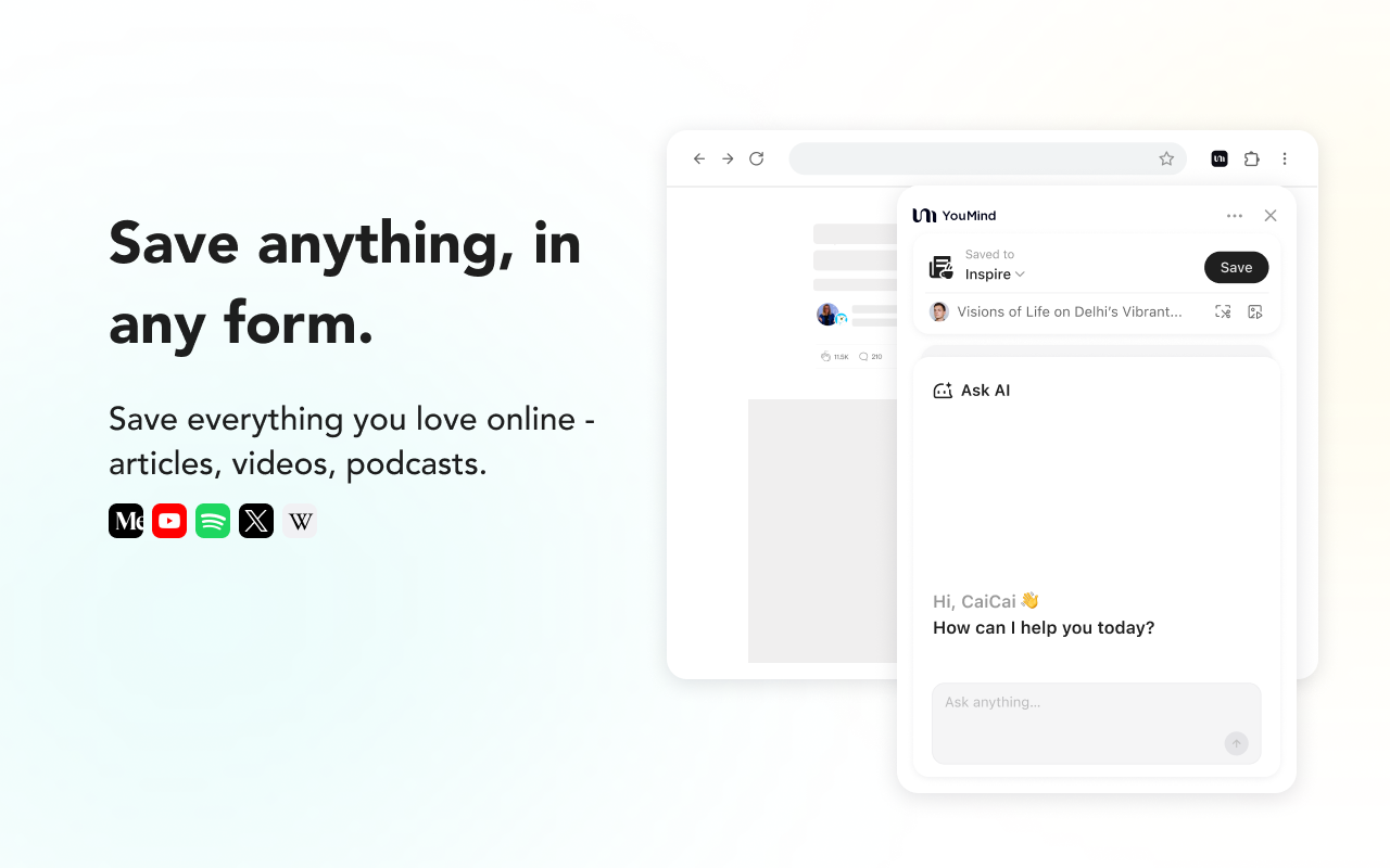 YouMind: AI Web Clipper, Youtube Notes & Annotate | Claude Gemini Assistant截图3