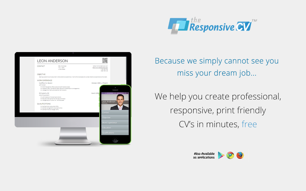 Responsive CV: Resume Maker from LinkedIn截图3