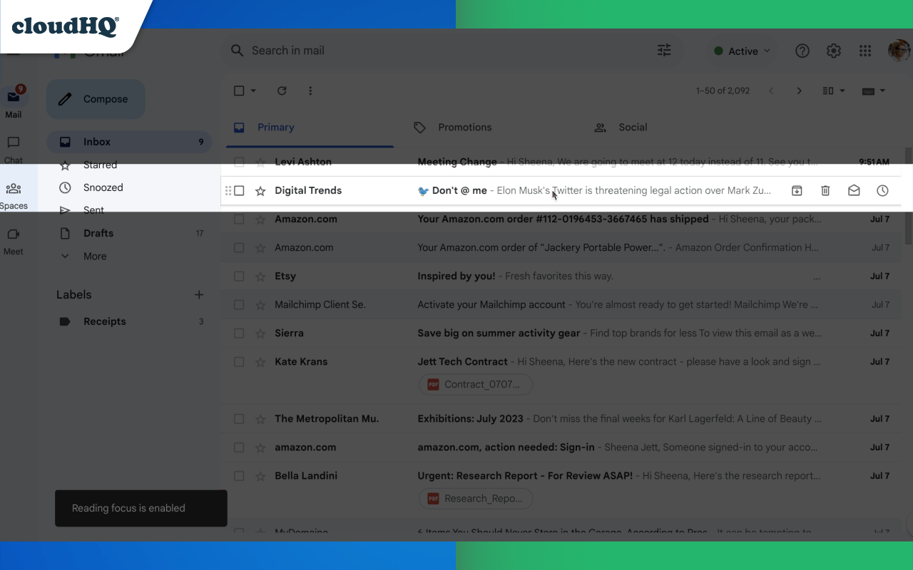 Highlight Emails in Gmail by cloudHQ截图2
