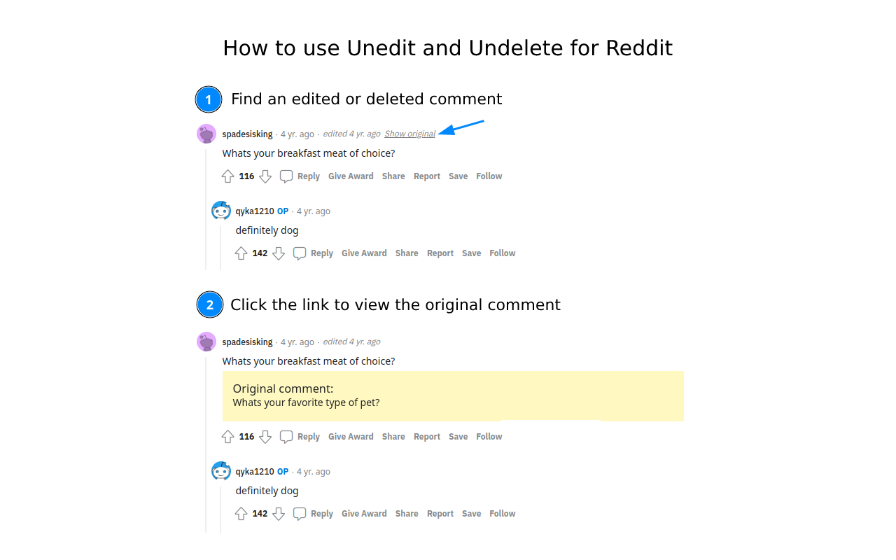 Unedit and Undelete for Reddit截图1