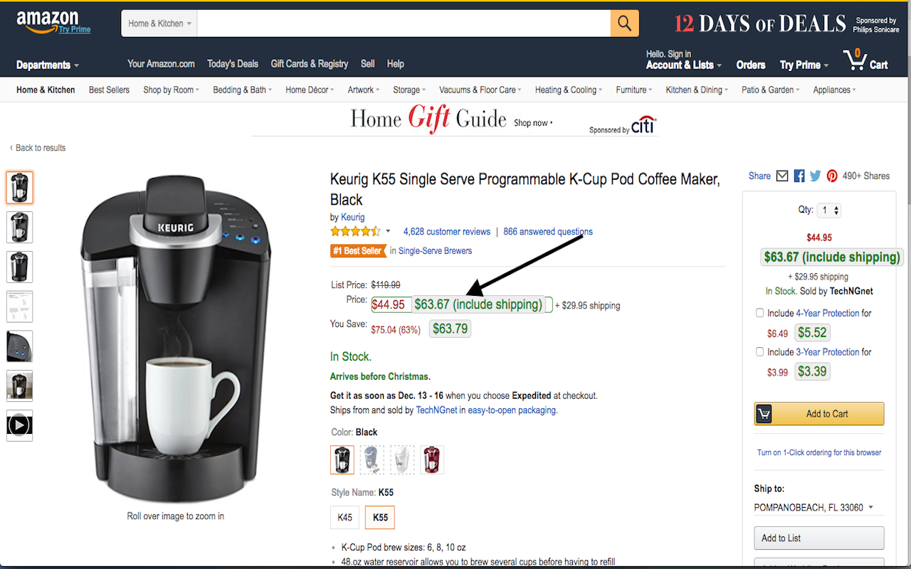 [Amazon] show price without fees截图4