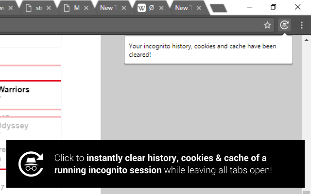 Incognito Mode Reset Button截图2