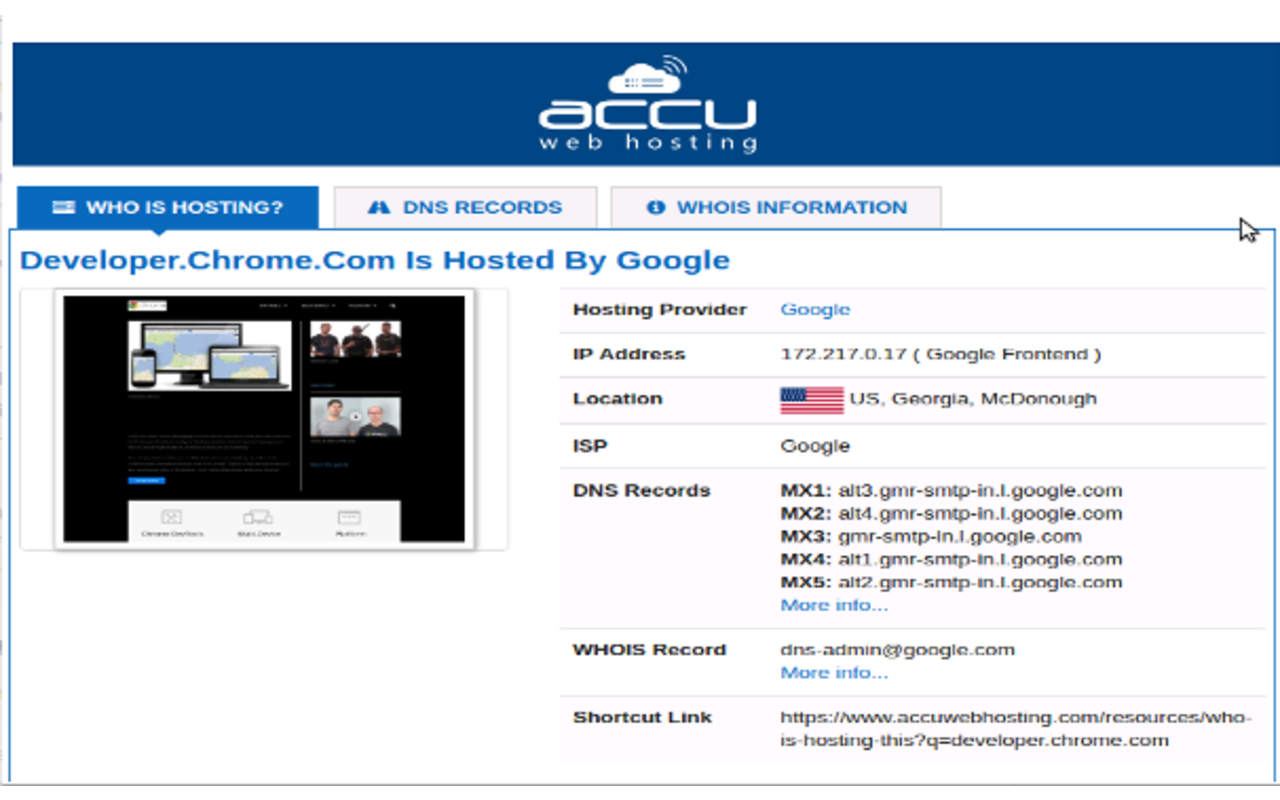 Who is Hosting this Website?截图2