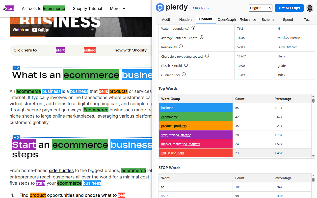 Plerdy SEO Analyzer截图5