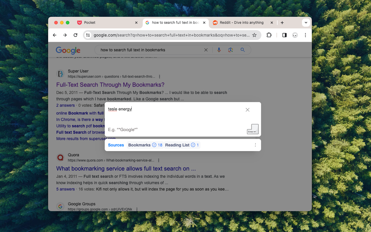 mindECHO - Universal Bookmark Search截图3
