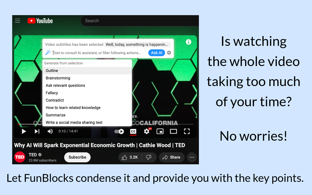FunBlocks – Your All-in-One AI assistant | Sidebar | Monica截图1