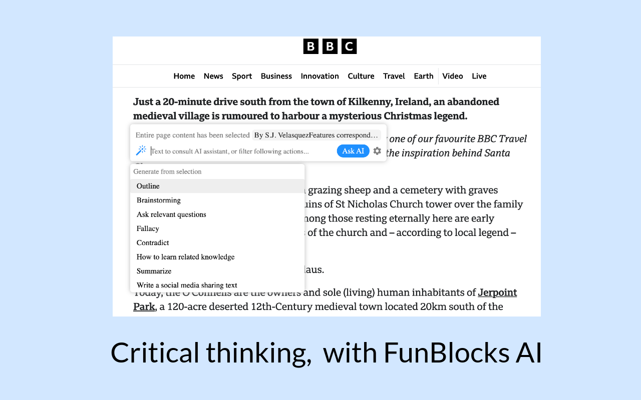 FunBlocks – Your All-in-One AI assistant | Sidebar | Monica截图5