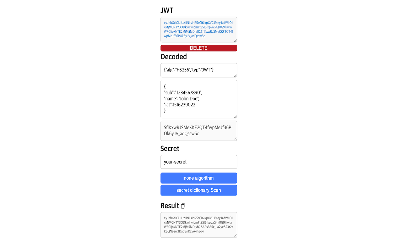 JWT checker截图1
