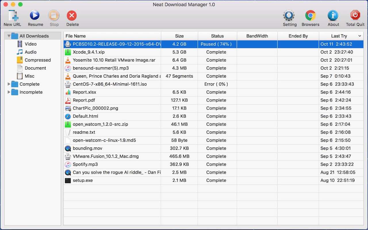 NeatDownloadManager Extension截图2