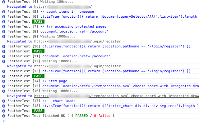FeatherTest - Website Automated Tests截图1