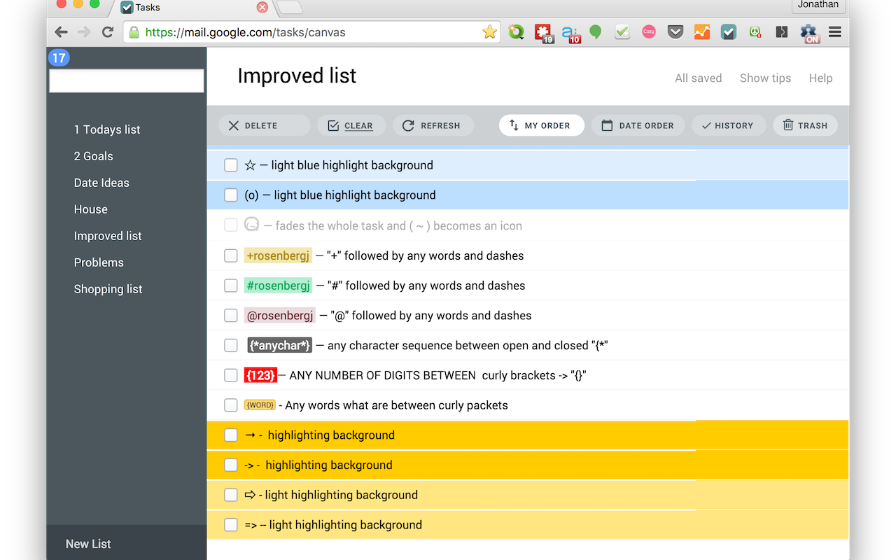 Improvements for Google Tasks™截图1