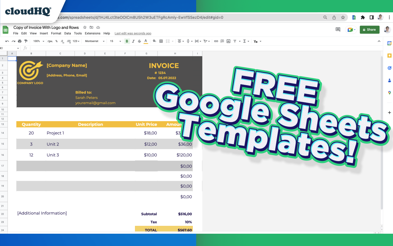 Templates for Google Sheets™ by cloudHQ截图2