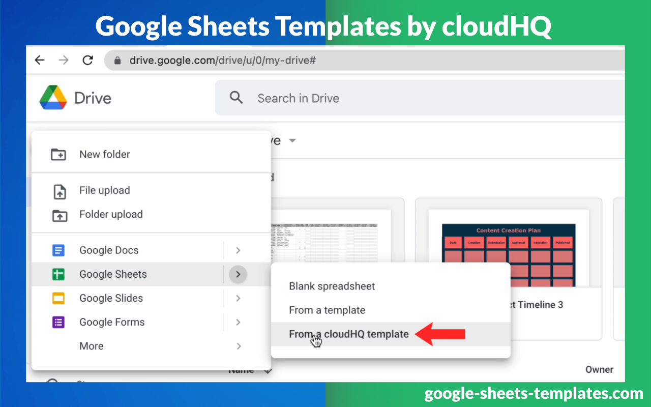 Templates for Google Sheets™ by cloudHQ截图5