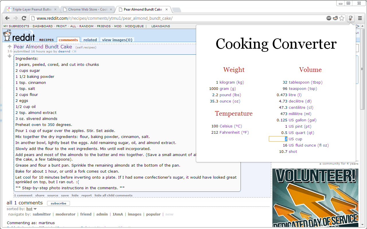 Cooking Converter截图2