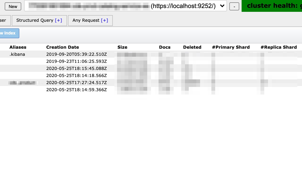 Multi Elasticsearch Heads截图1