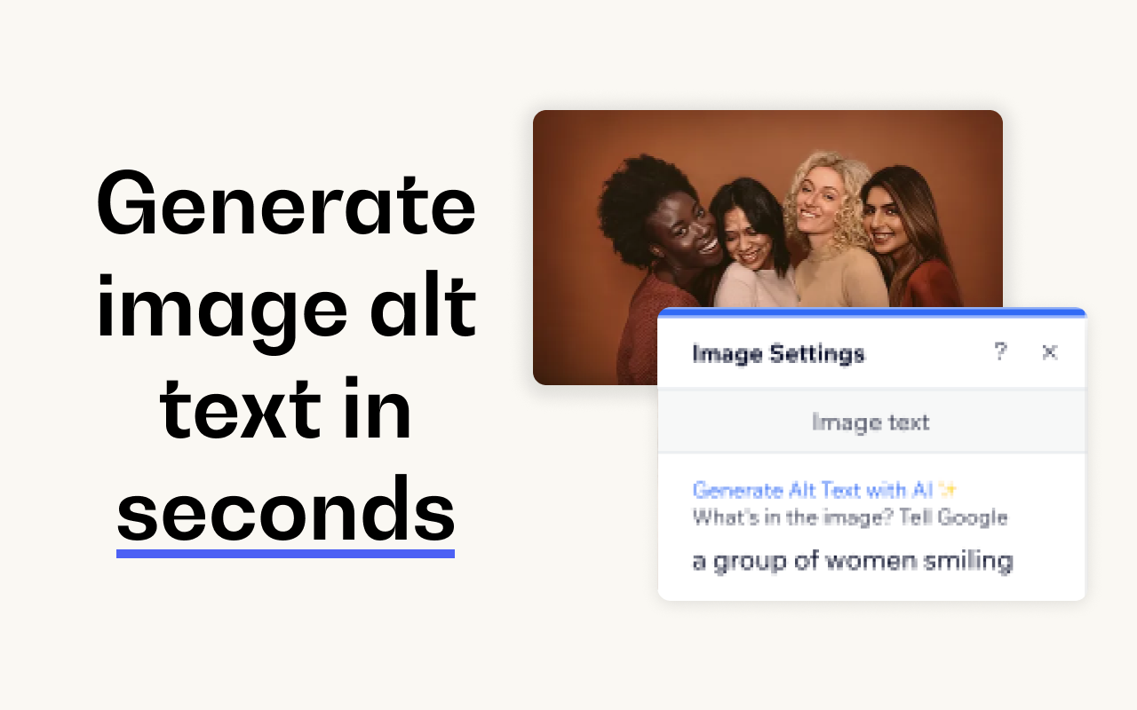 AI Alt Text for Wix截图1