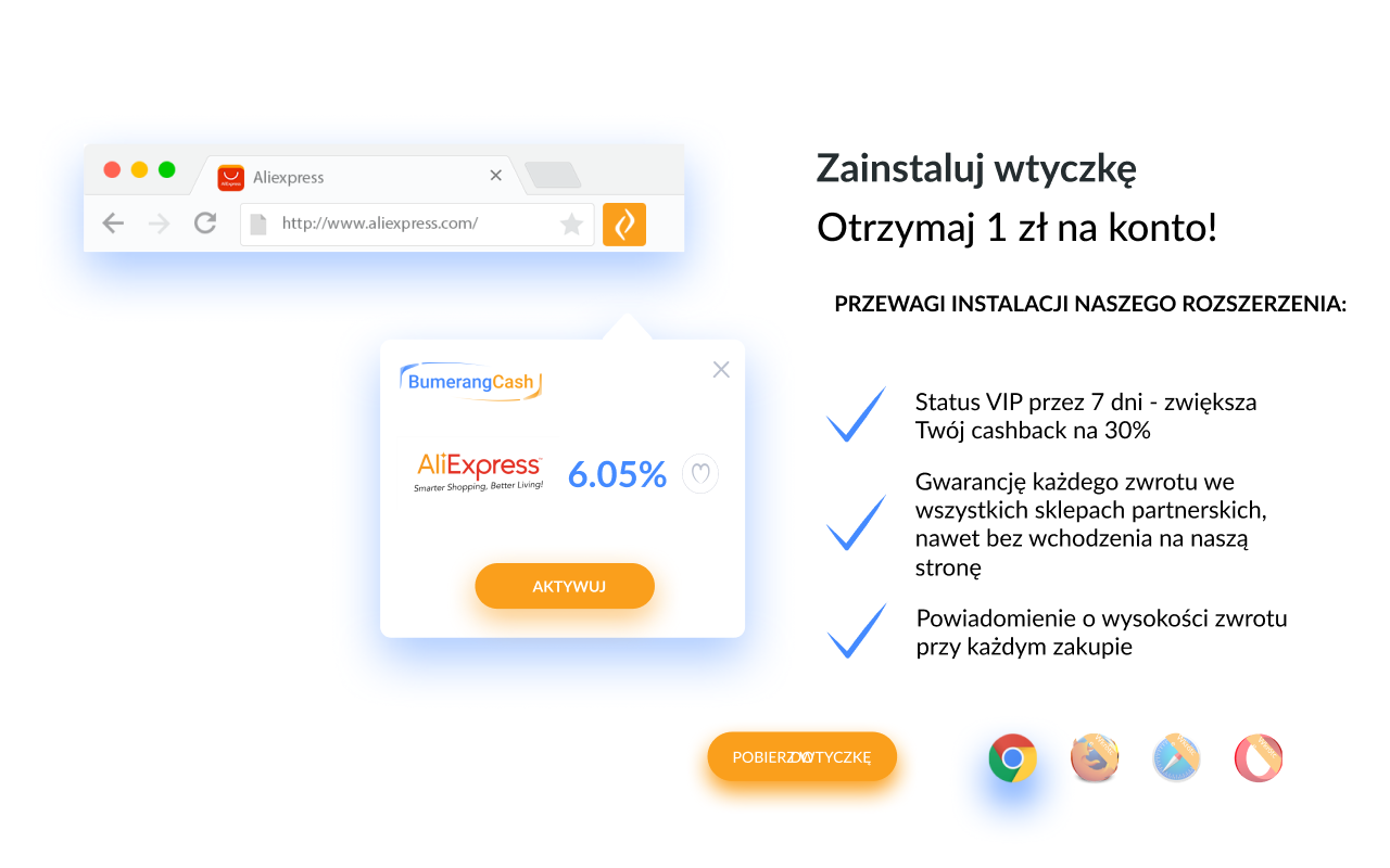 Strona cashback BoomerangCash截图1
