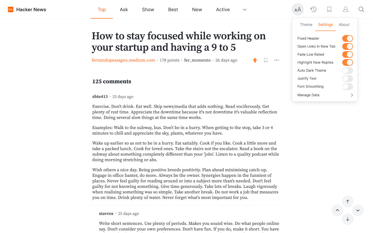 Modern for Hacker News截图1