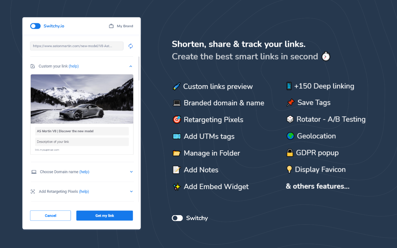Switchy.io | Advanced URL Shortener截图3