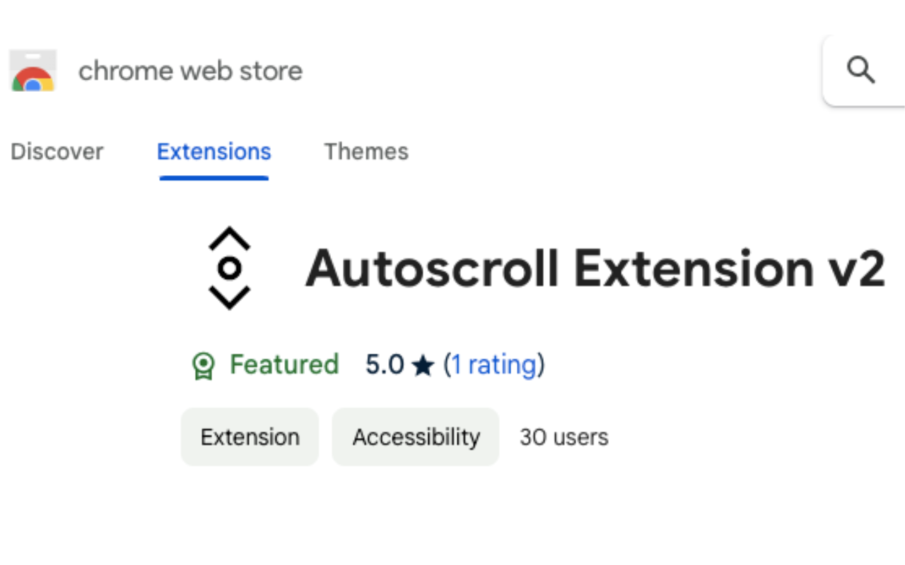 Autoscroll Extension v2截图2