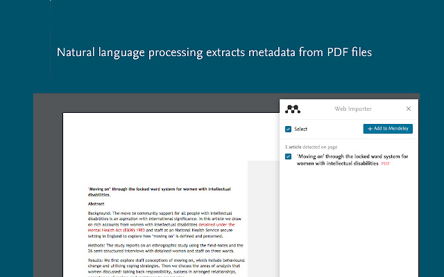 Mendeley Web Importer截图5