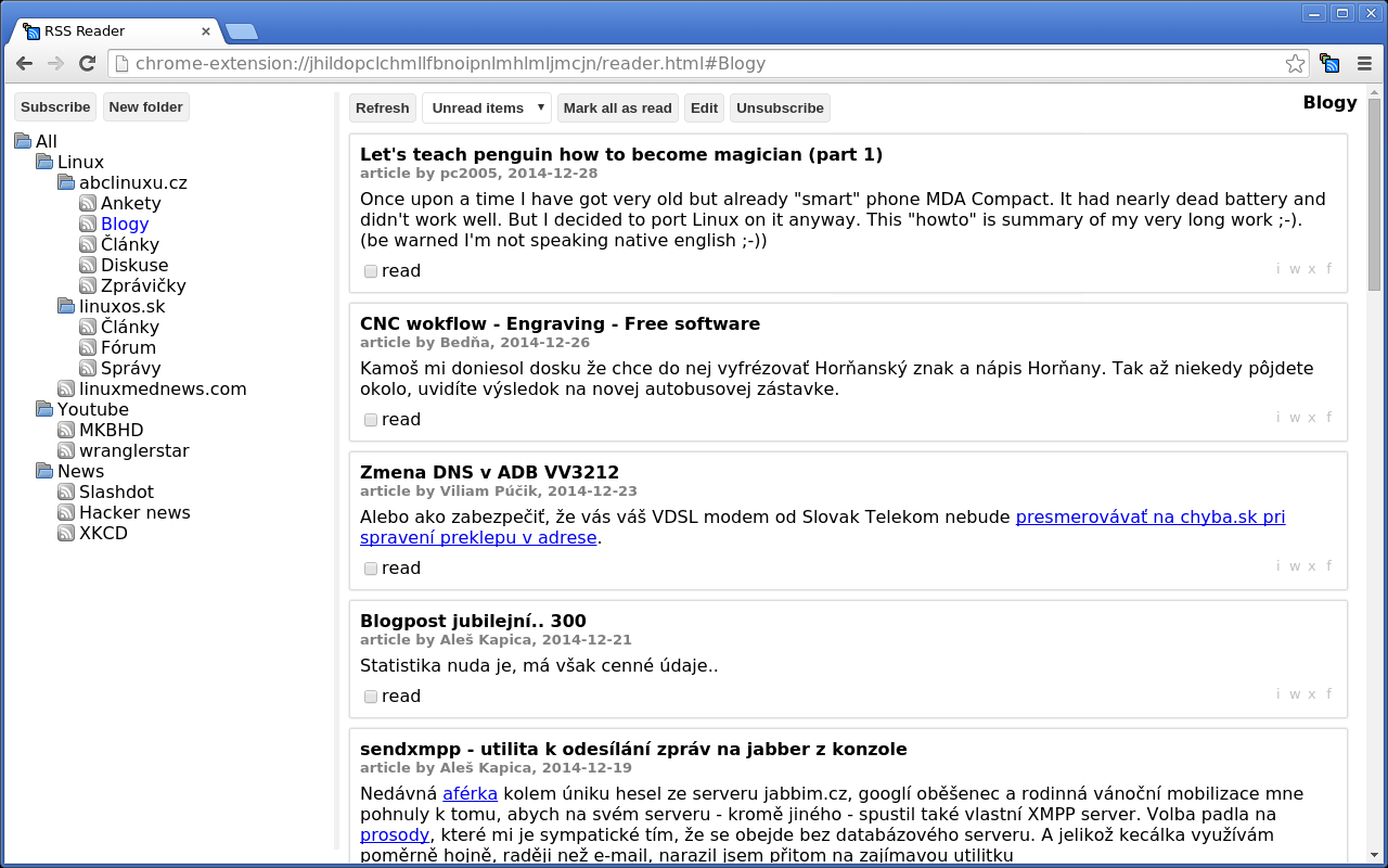RSS Reader截图2