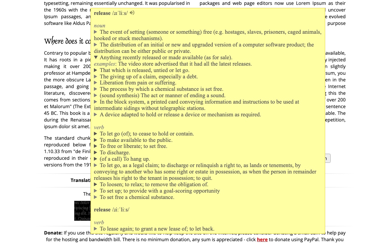 Instant Multilingual PDF/HTML/TXT Dictionary截图5