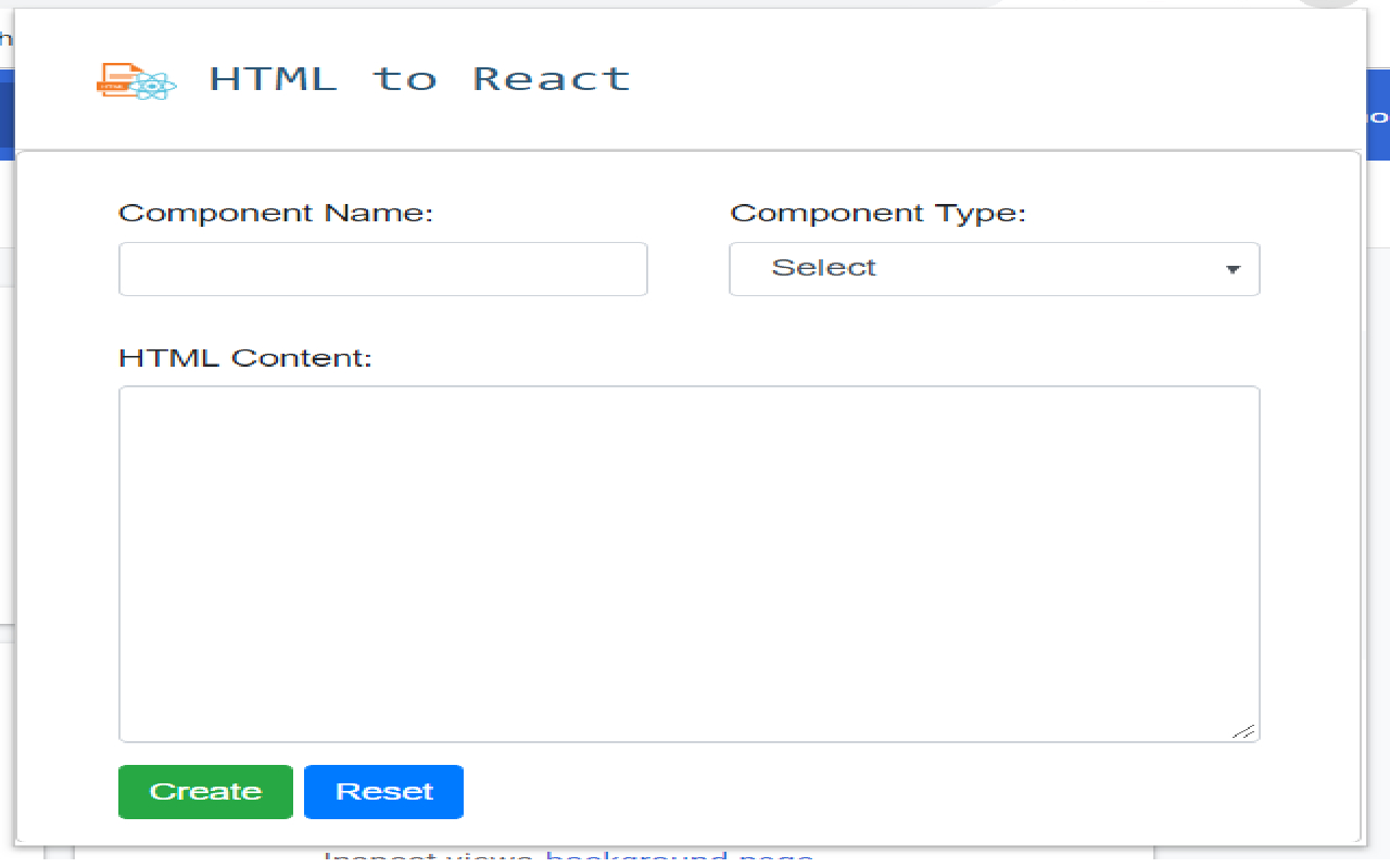 HTML To React截图2
