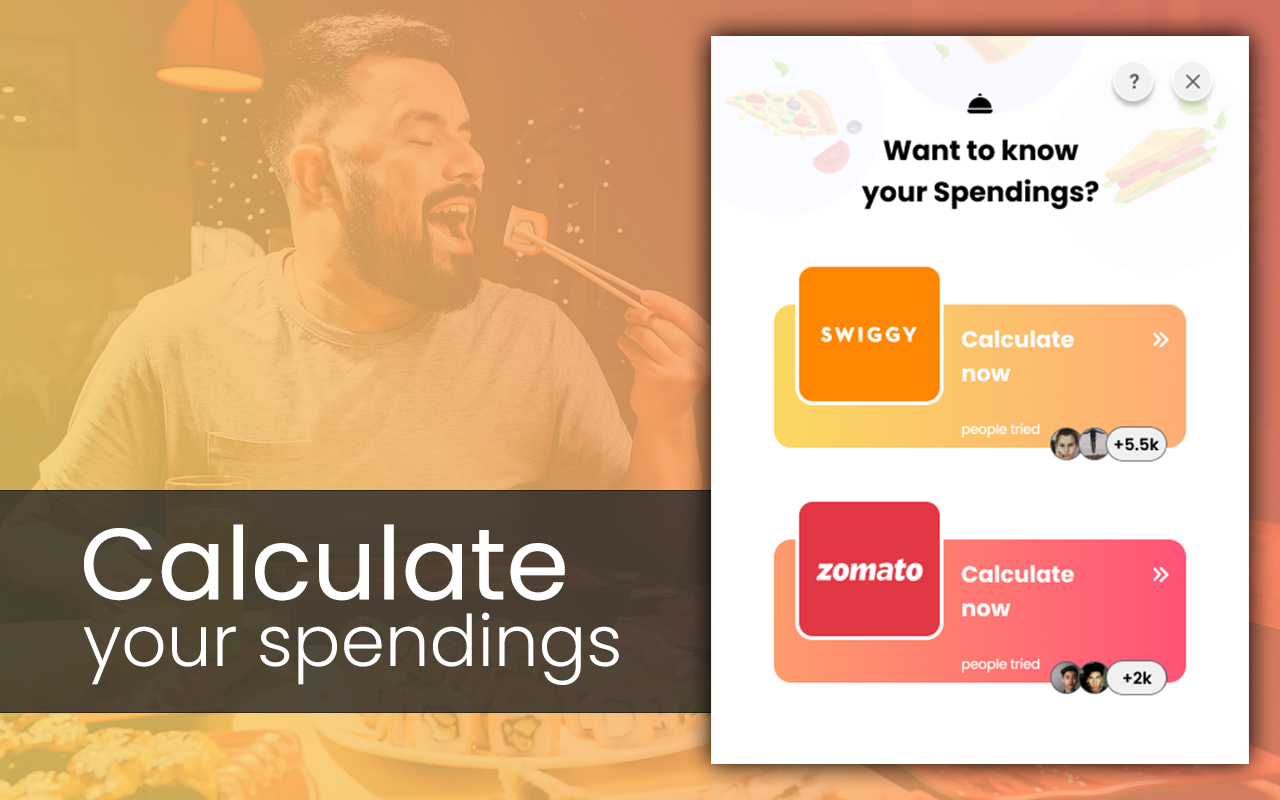 Spending Calculator for Swiggy™ and Zomato™截图2