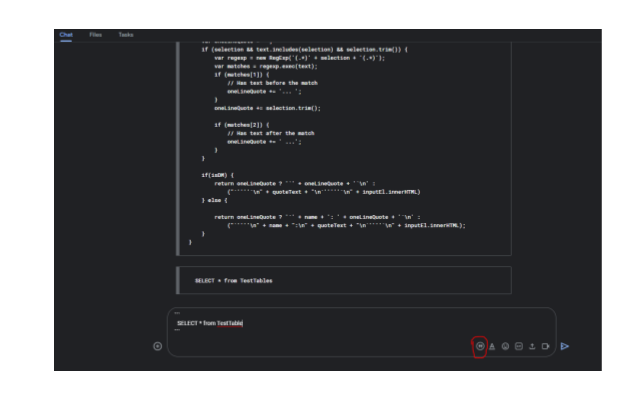 Google Chat Code Block截图1