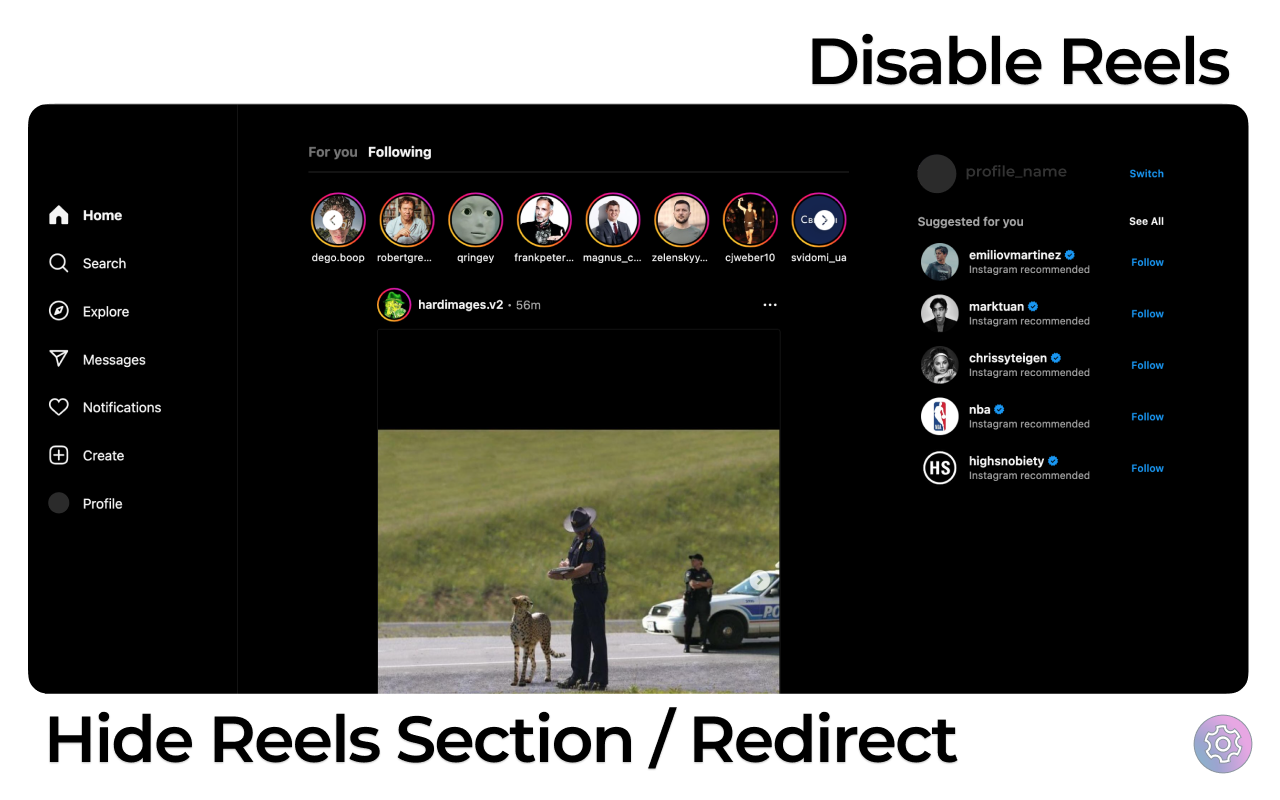 IGPlus - Hide Instagram Reels, Explore Page截图4