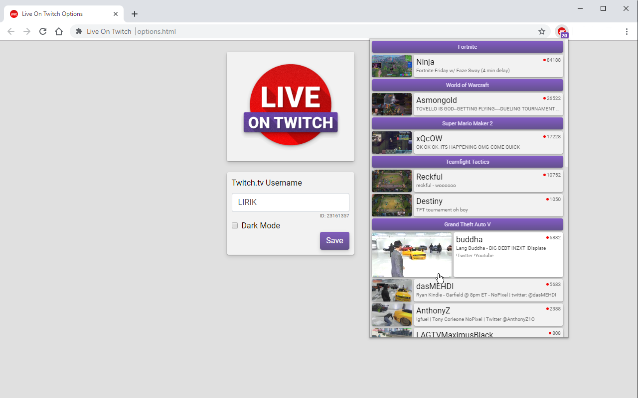 Live On Twitch截图1