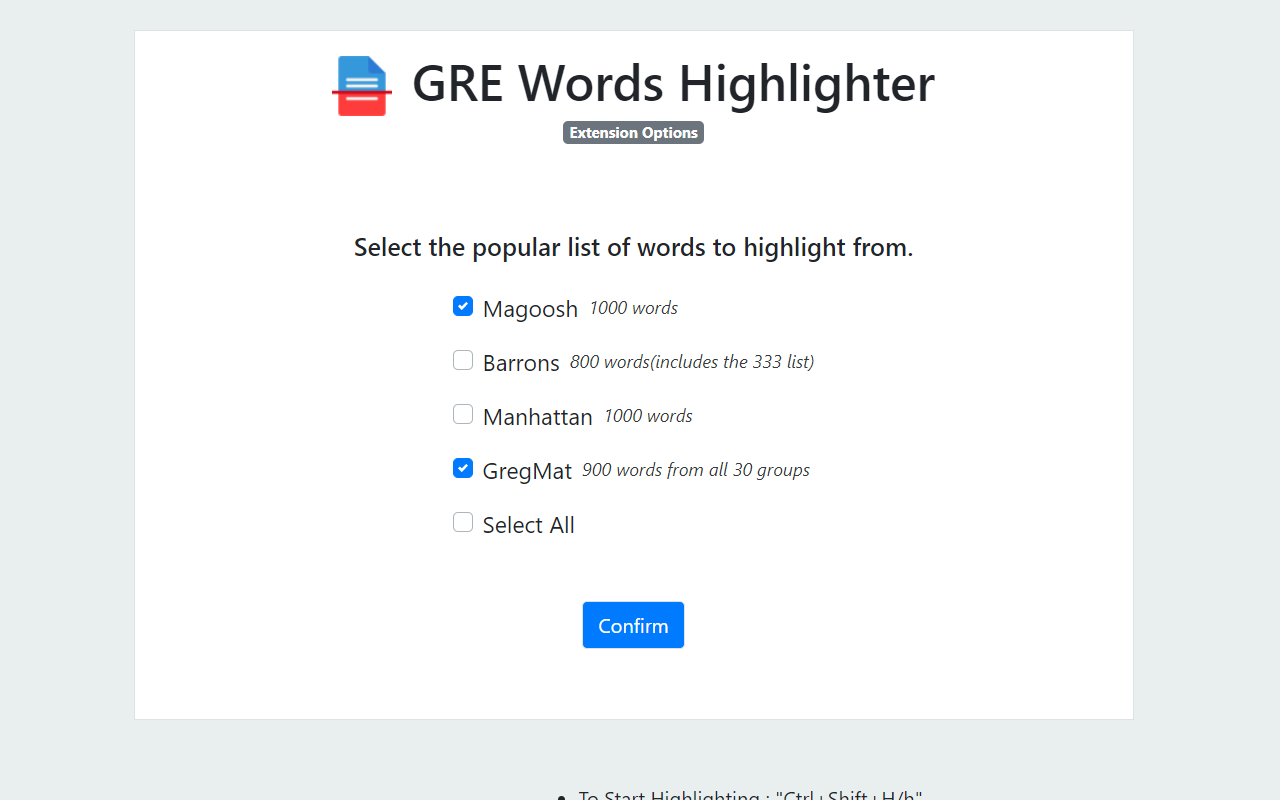 GRE Words Highlighter截图1