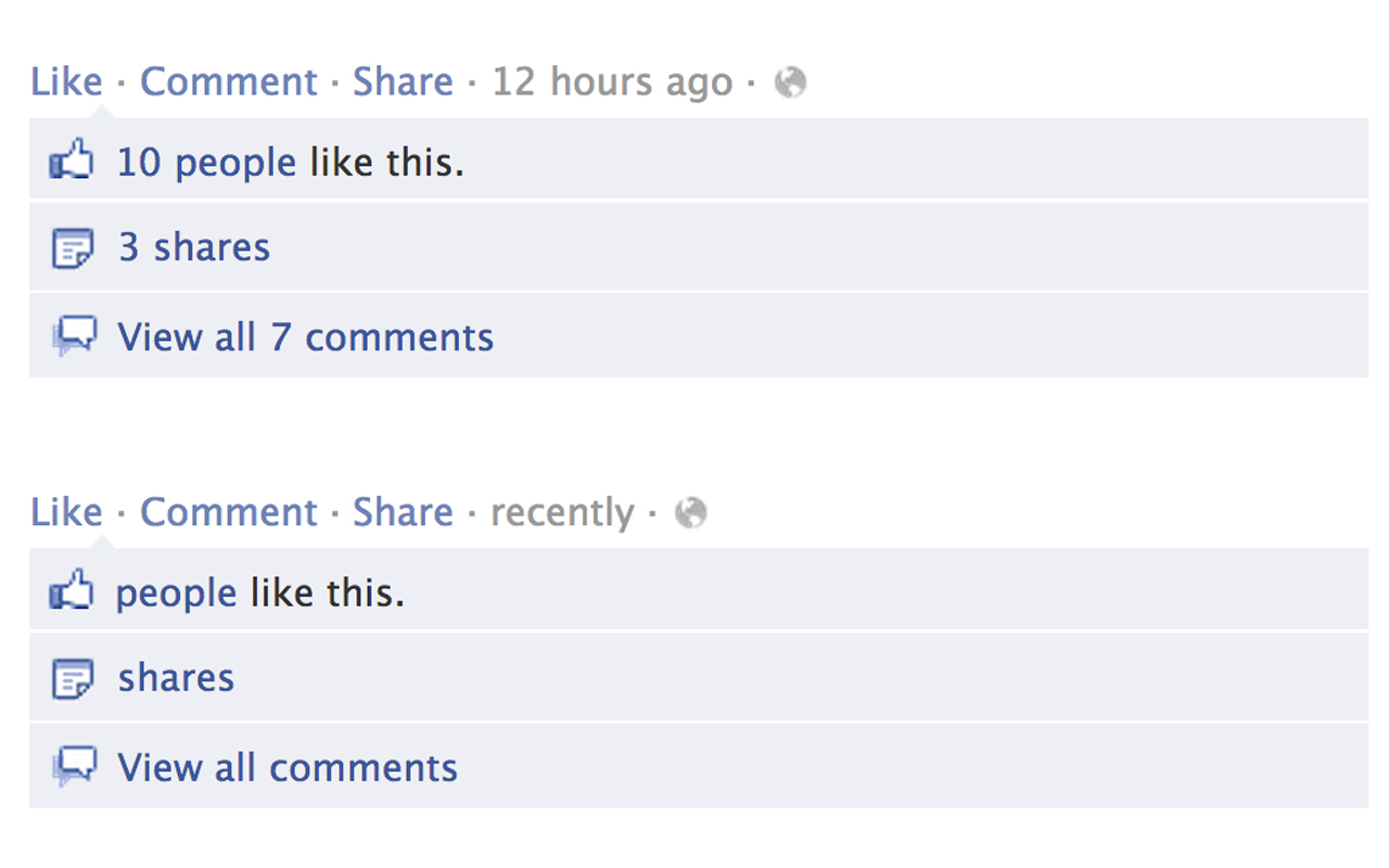 Facebook Demetricator截图1