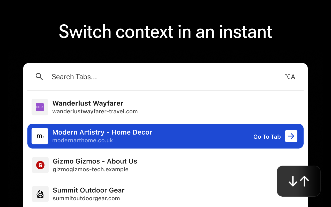 Deep Tab Search: Tab Switcher & Search截图5