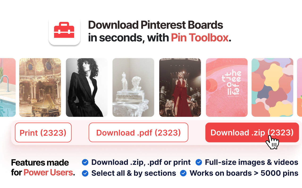 Pin Toolbox - Pinterest Board 下载器截图2