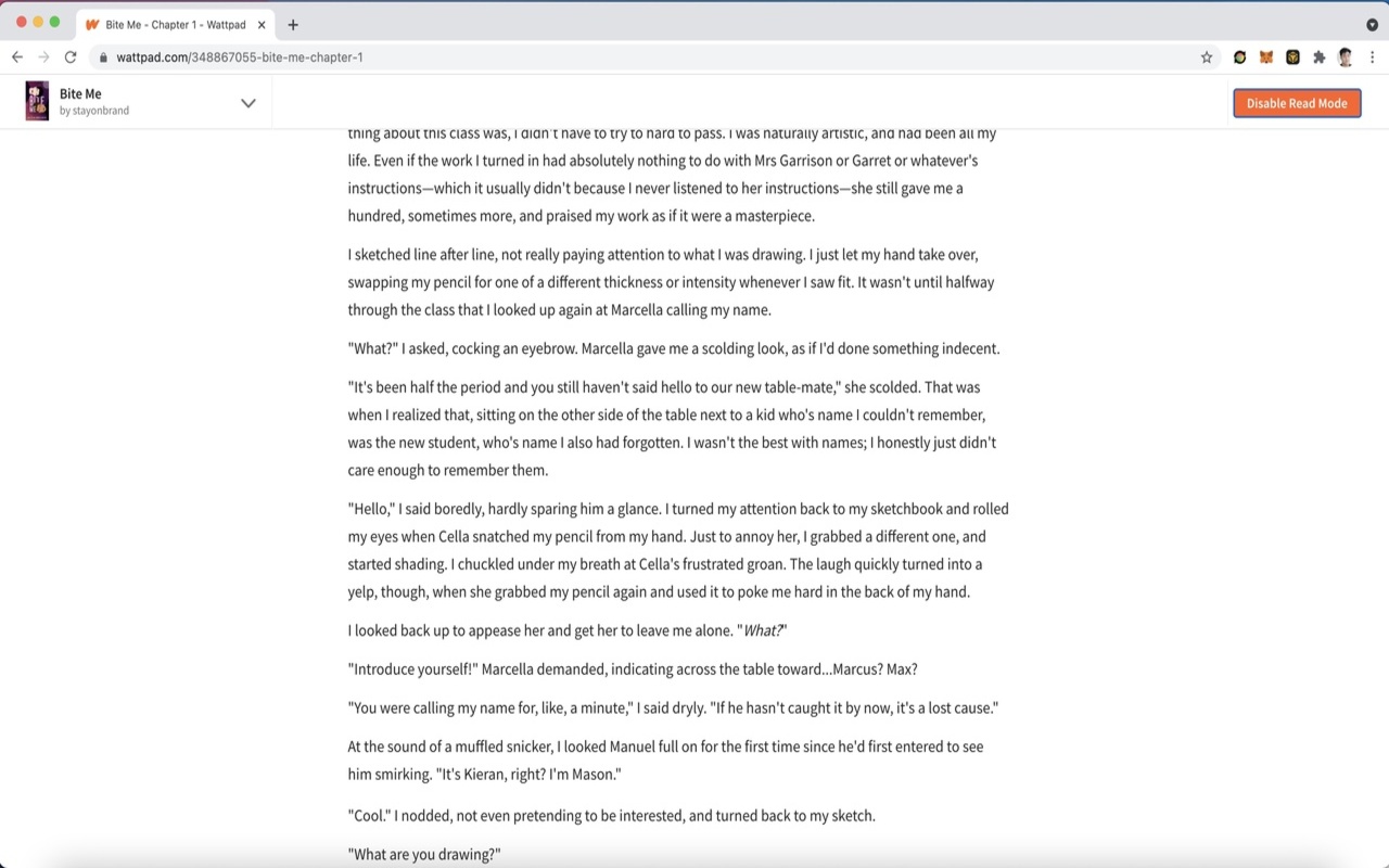 Wattpad Read Mode截图2