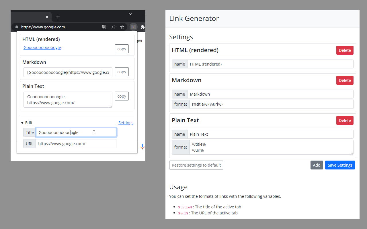 Link Generator截图2