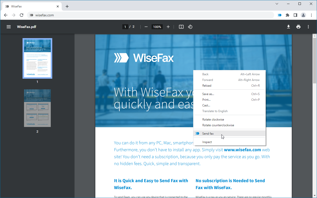 WiseFax截图2