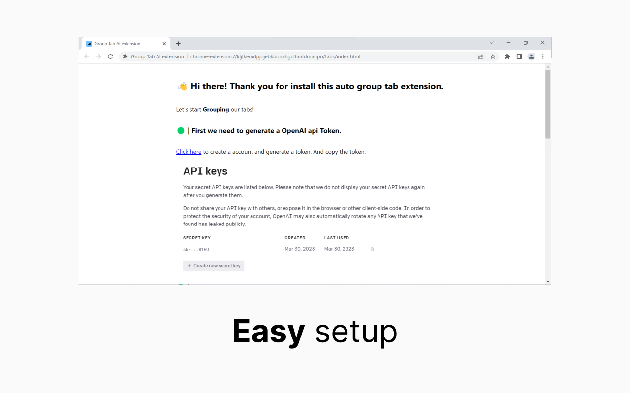 Group Tab AI extension截图2