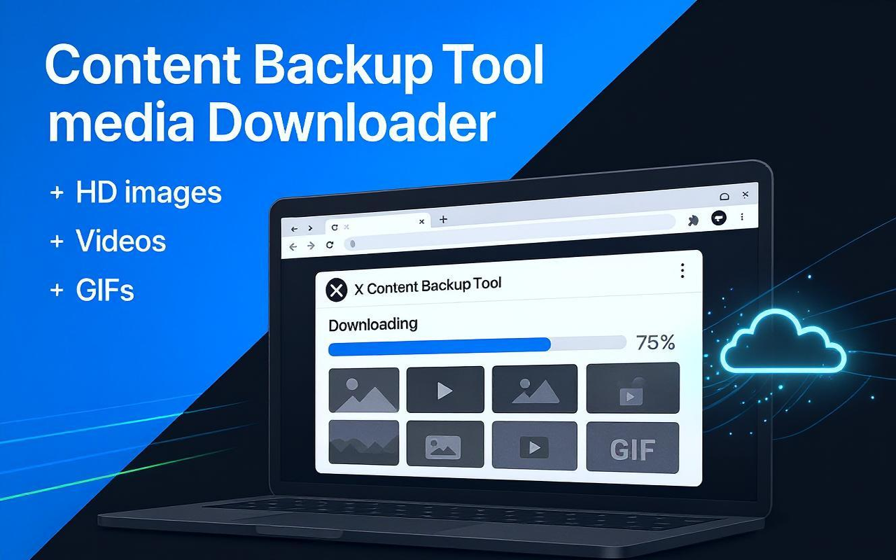 X Content Backup Tool - X 媒体下载器截图3