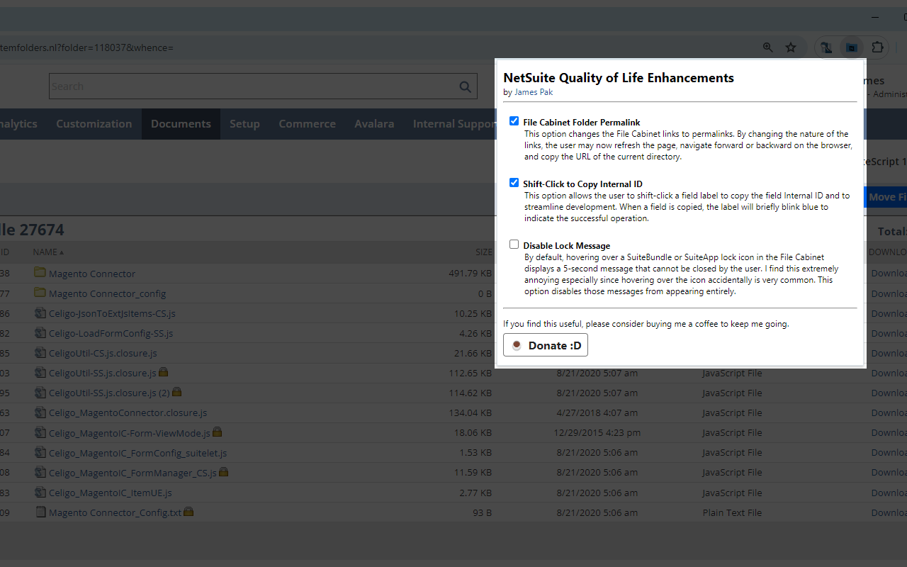 NetSuite Quality of Life Enhancements截图3