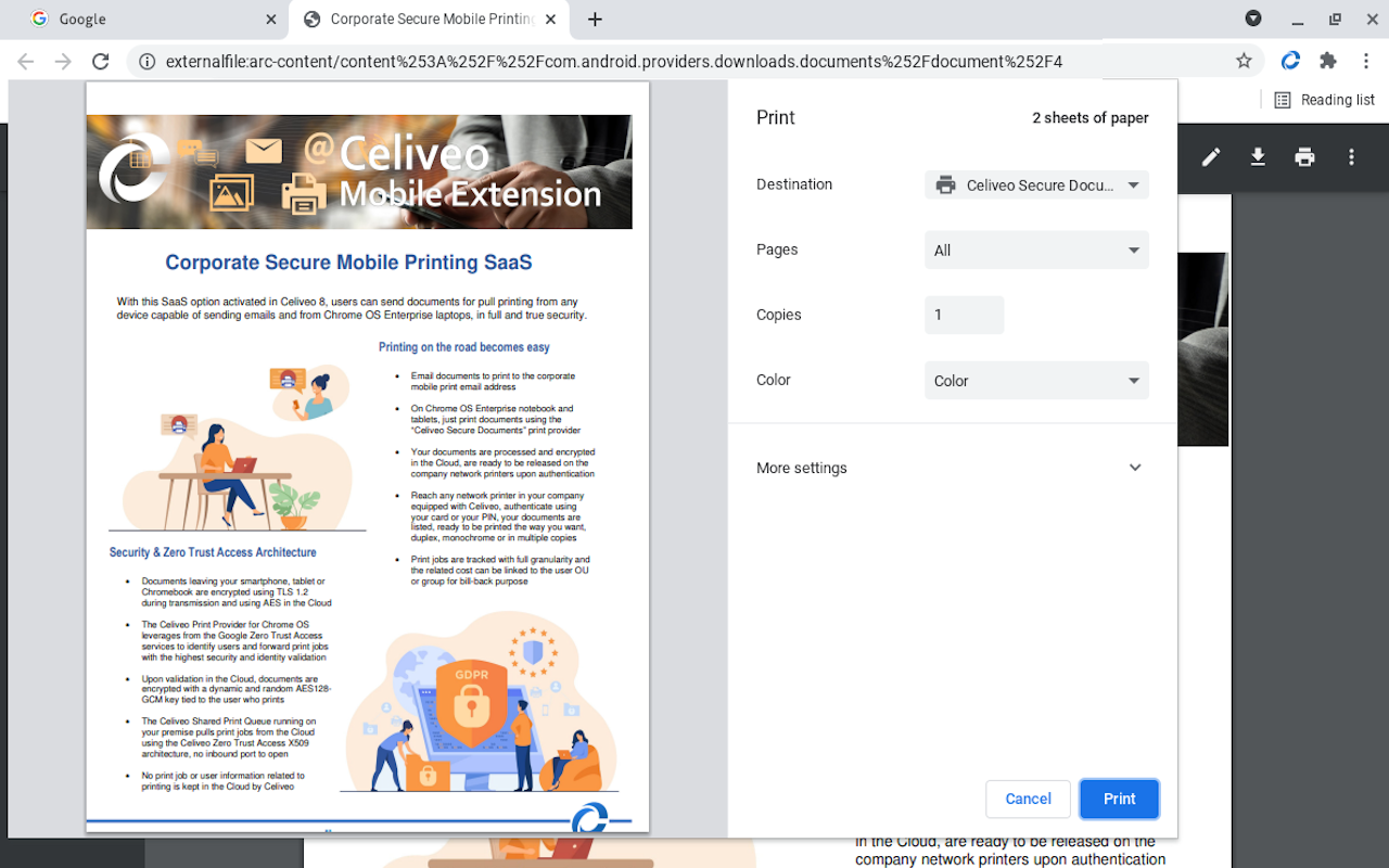 Celiveo Secure Documents Pull-Print截图2