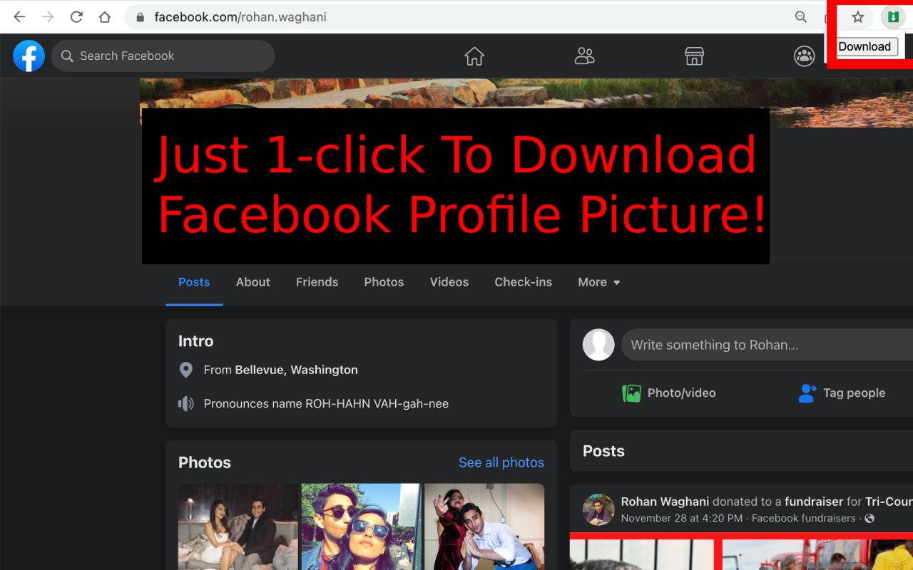 Profile Picture Downloader for Facebook™截图1