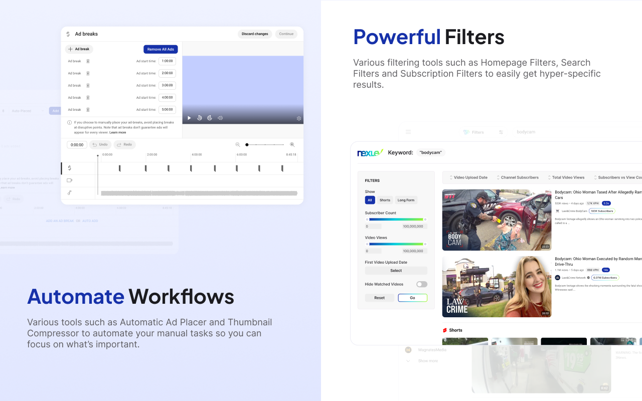 Nexlev YouTube Research & Analytics截图4