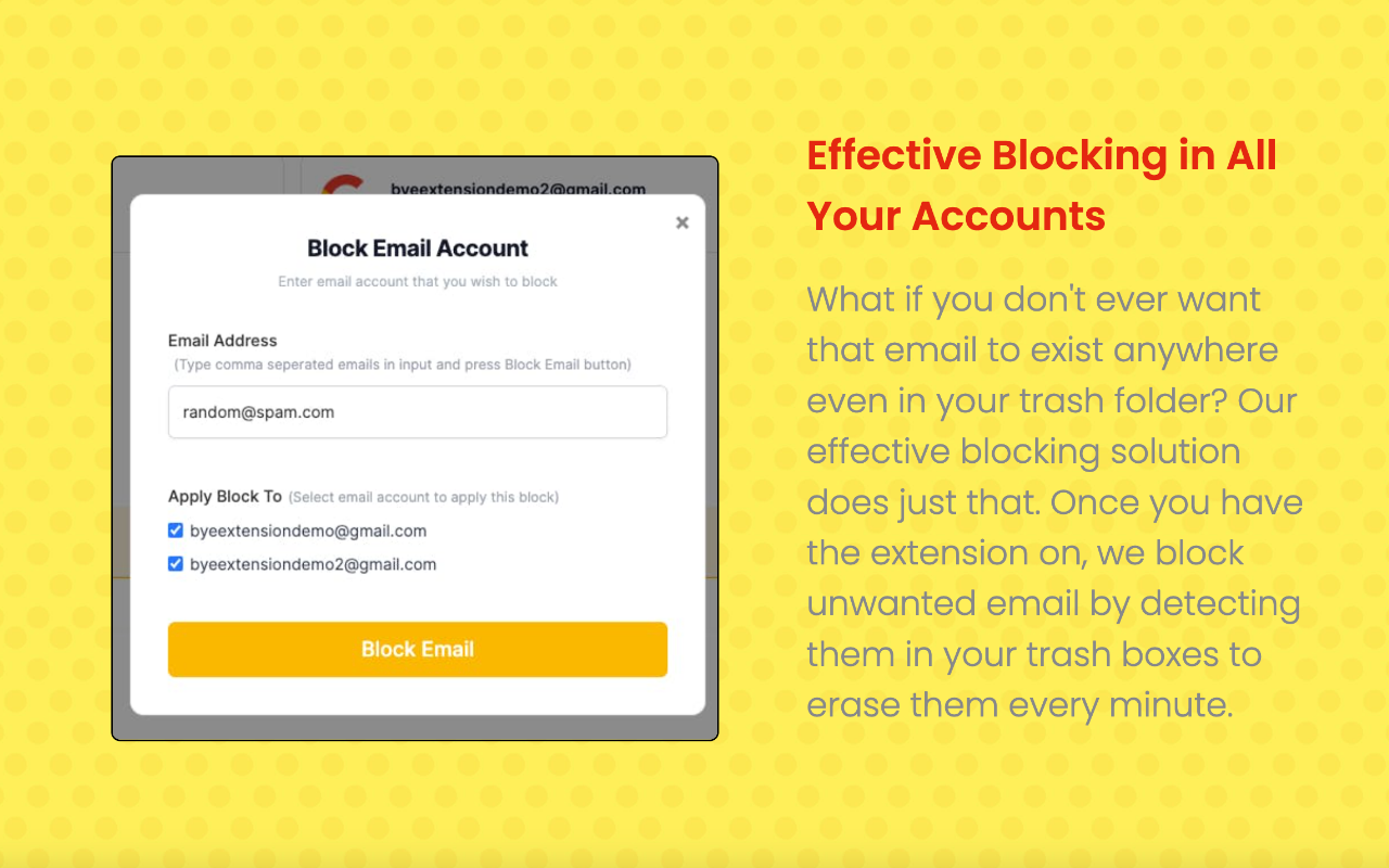BYE! Gmail Extension截图4