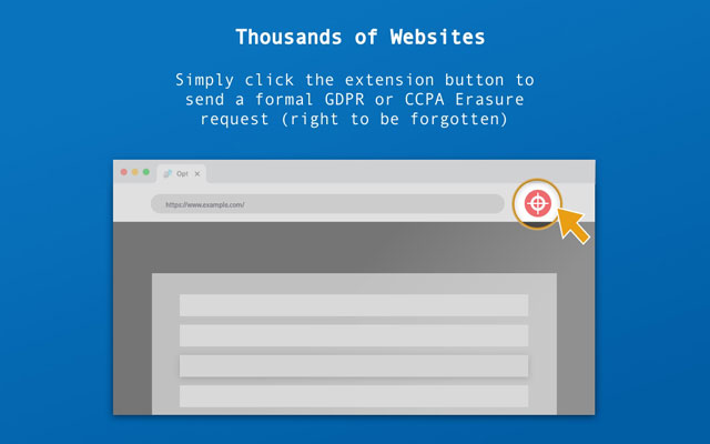Opt Out - send GDPR and CCPA data requests截图4