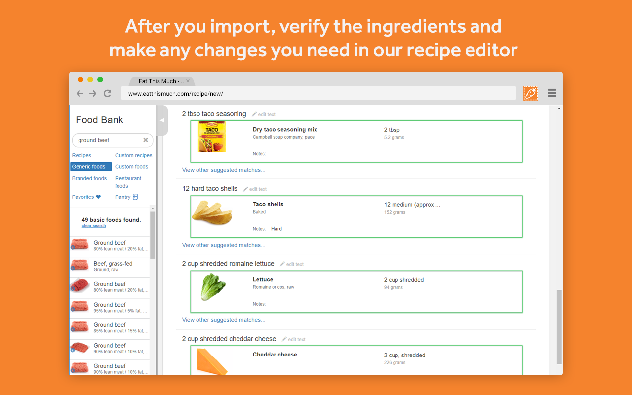 Eat This Much Recipe Clipper截图1