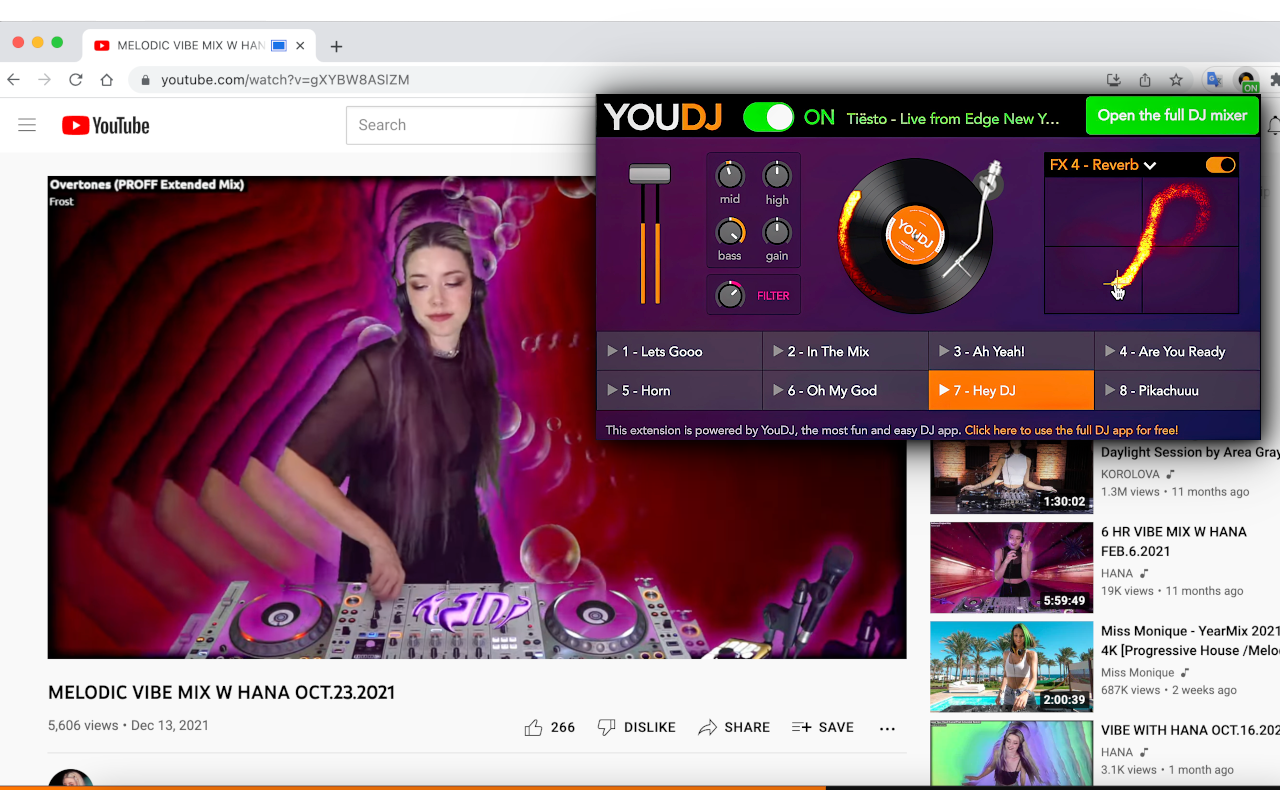YouTube DJ effects / EQ / Volume Booster / Bass Booster截图1